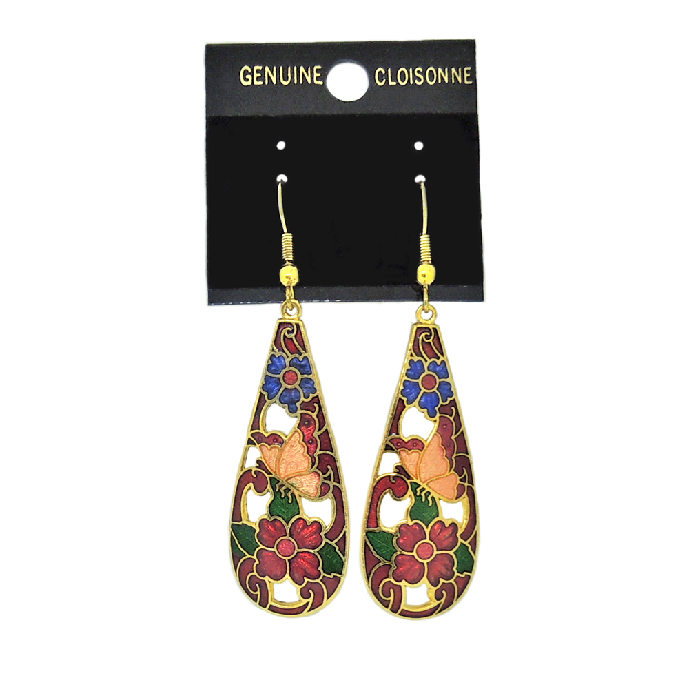 Dangle Enamel Earrings